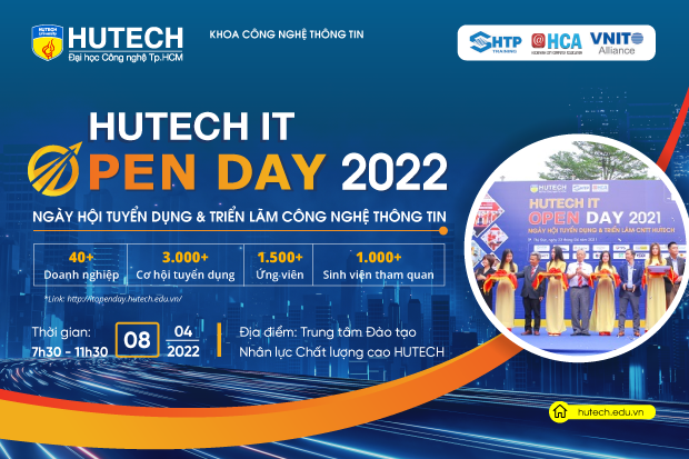 Vnisa - ĐĂNG KÝ THAM GIA NGÀY HỘI TUYỂN DỤNG & TRIỂN LÃM CNTT - HUTECH IT OPEN DAY 2022